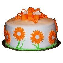 Orange Flowers Cake