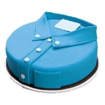 Fondant Blue Shirt Cake