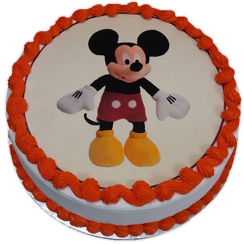 Mickey Mouse Fondant Cake - Town Tokri