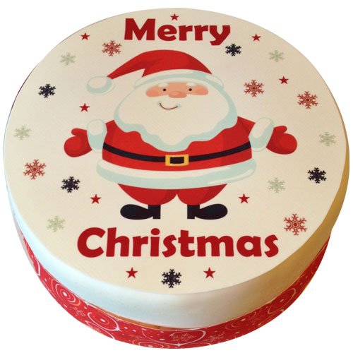 round-christmas-cake