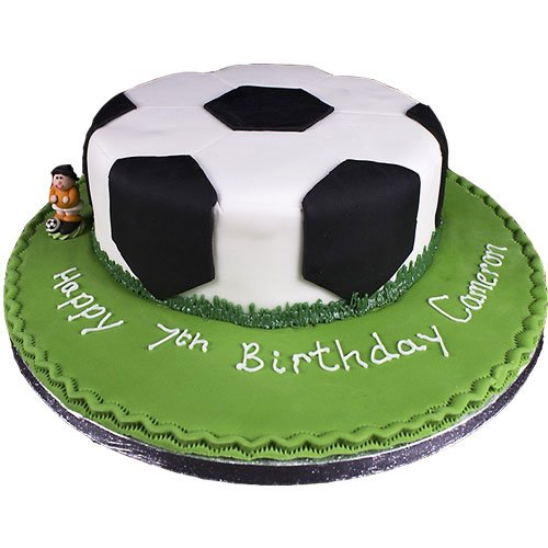 round-football-cake