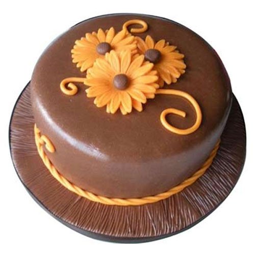 chocolate-cake-with-sunflower