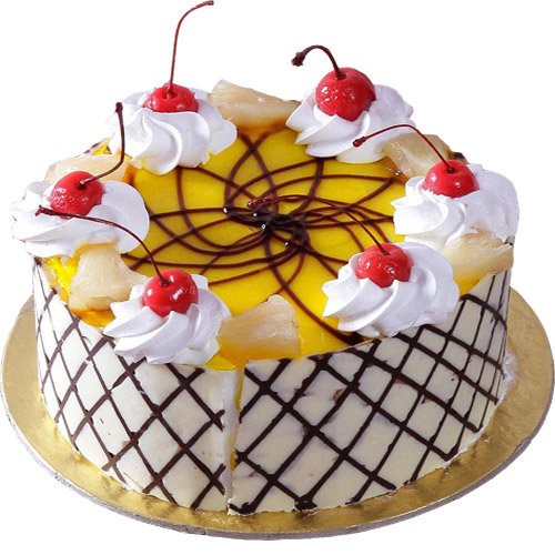 round-pineapple-cake-n-cherry